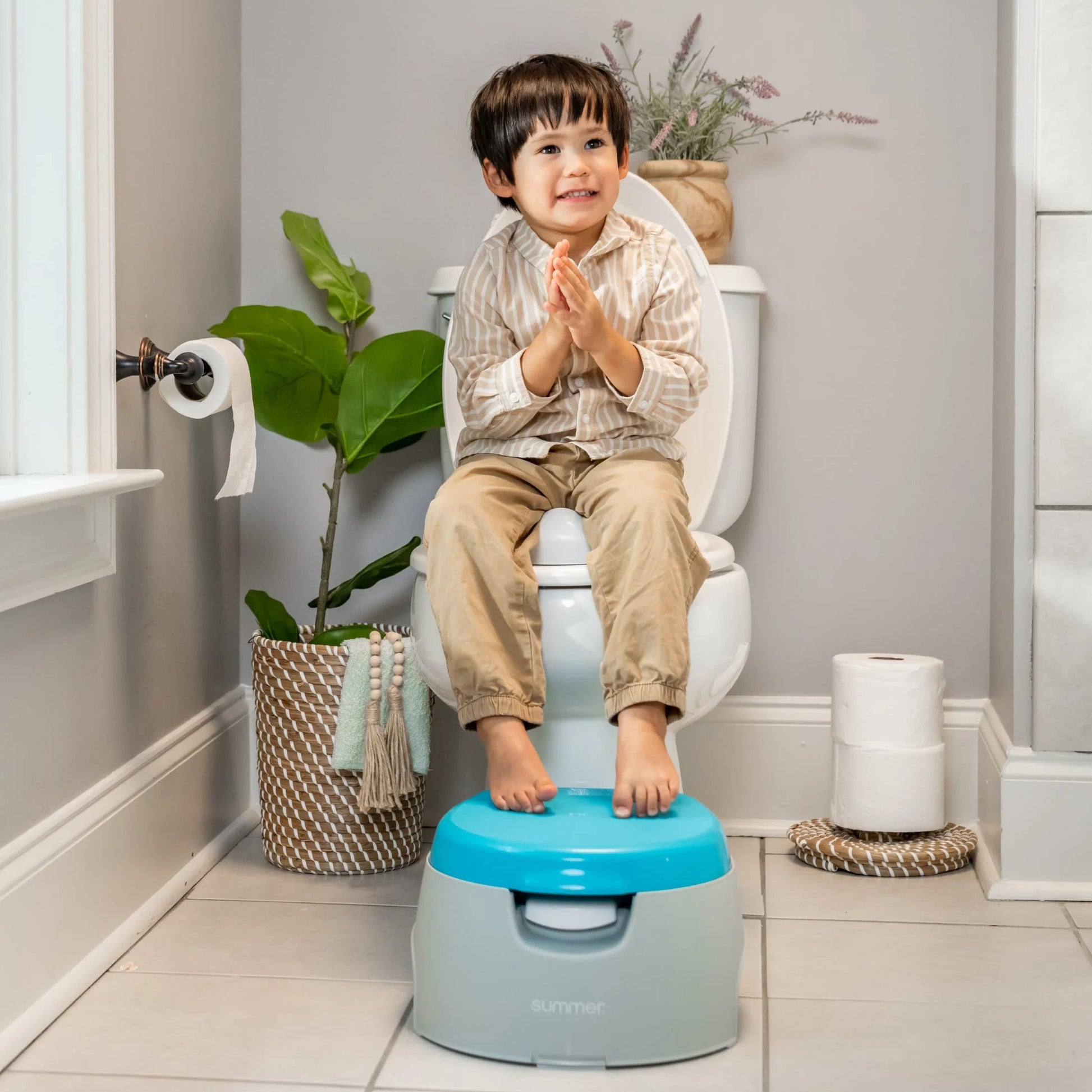 Summer 3-in-1 Potty Training Solution: Toilet, Seat Topper & Step Stool for On-the-Go Toddlers