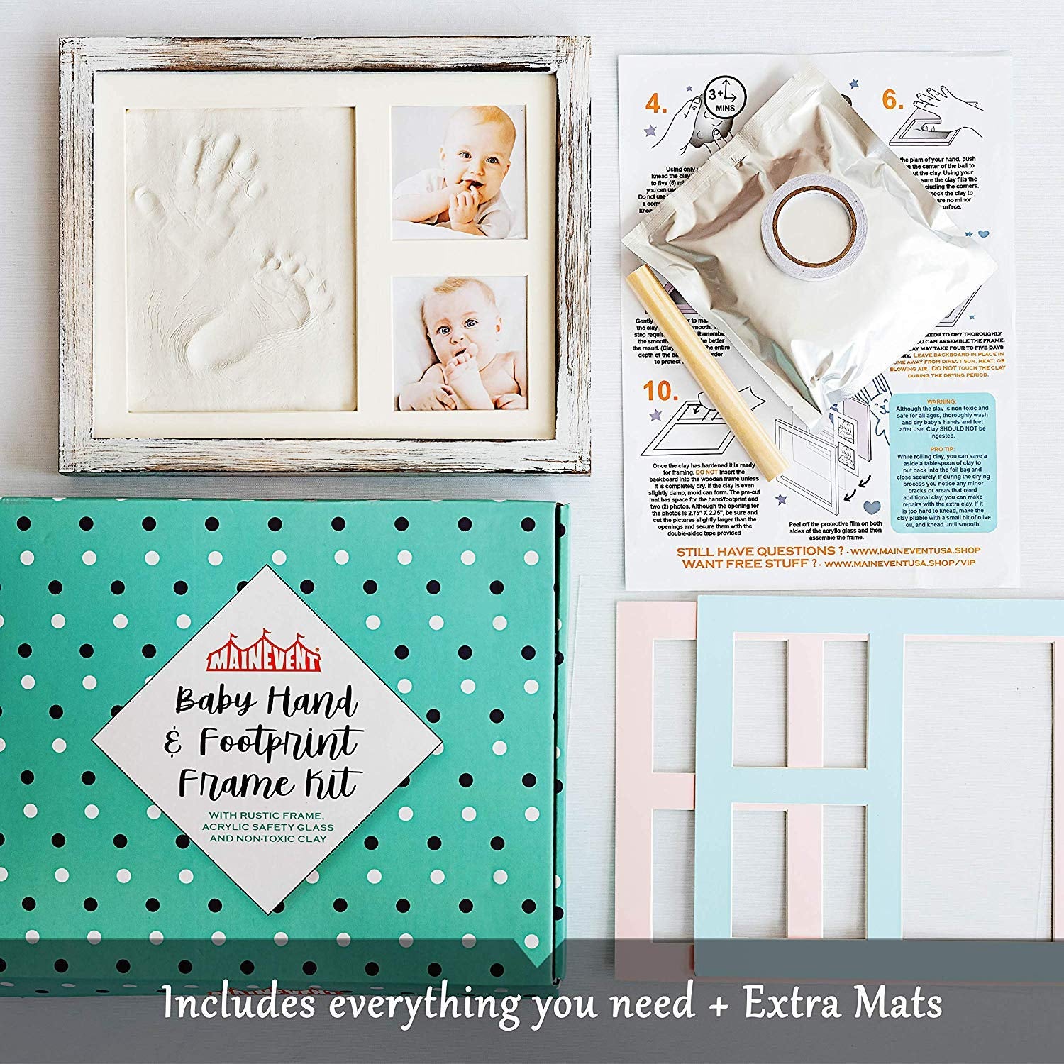 Cherished Memories Baby Footprint and Handprint Kit - Perfect Keepsake Gift for Newborns!