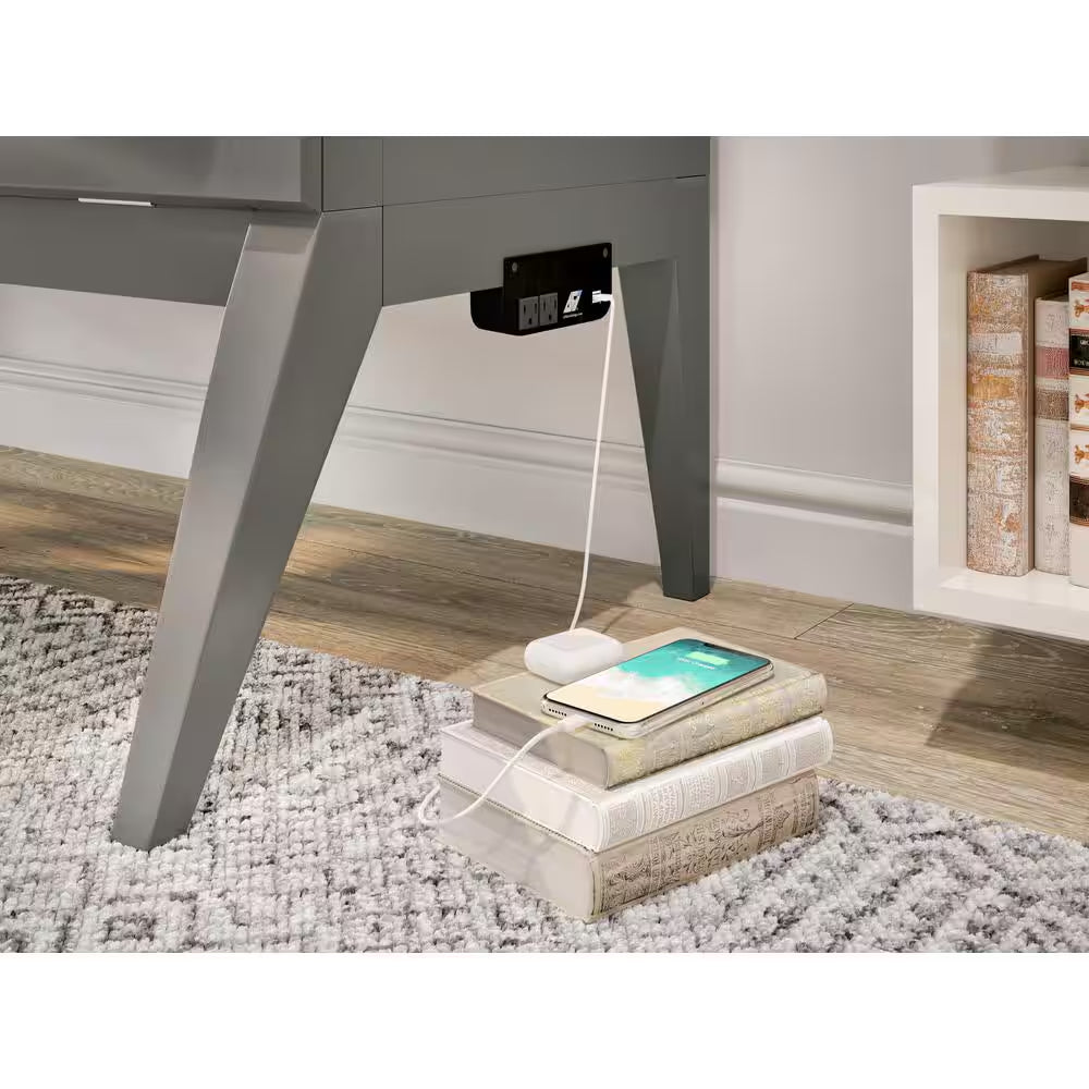 Transform Your Space with the Northampton Gray Murphy Bed Desk and Full Mattress Combo