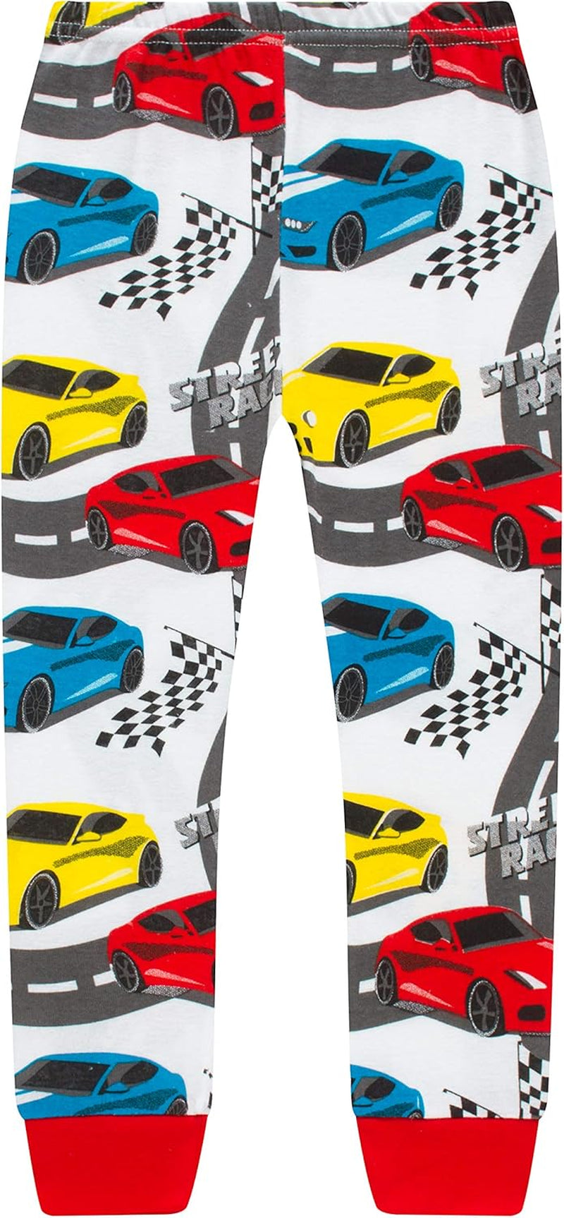 Race Car Pajamas for Boys & Girls - Cool Cotton Christmas Sleepwear Size 7