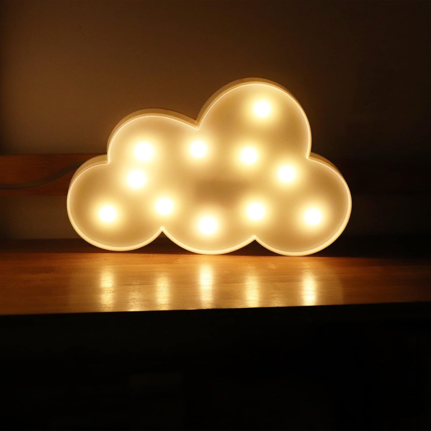 Enchanting 3-Piece 3D Crescent Moon and Cloud LED Star Lamp Set - Perfect Decorative Night Lights for All Ages, Ideal for Birthdays and Christmas Gifts