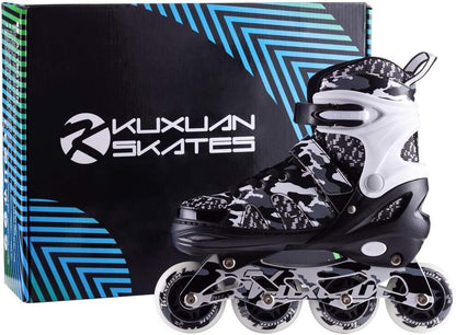 Light-Up Adjustable Inline Skates for Boys and Girls - Fun and Safe Skating Experience!