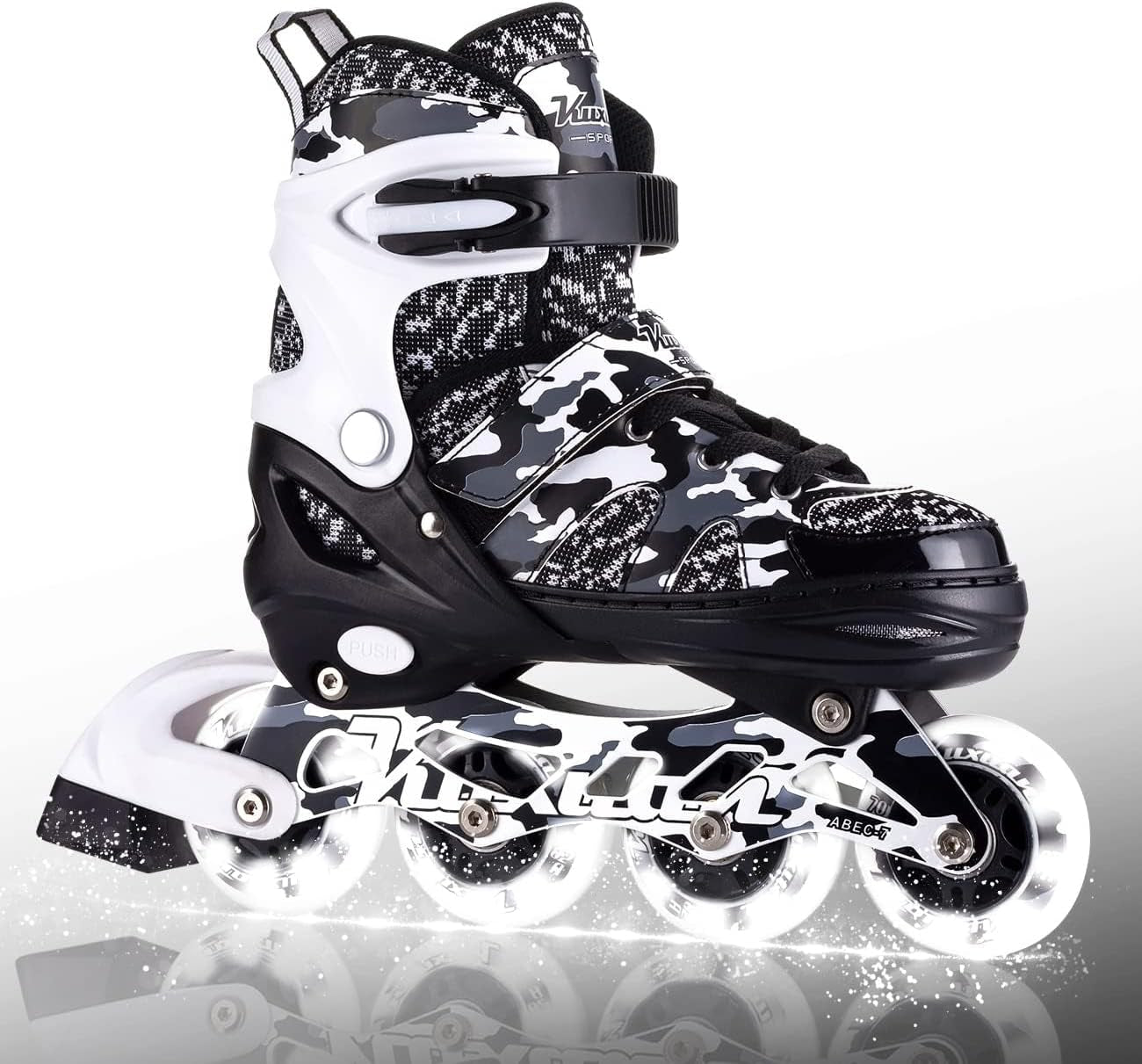 Light-Up Adjustable Inline Skates for Boys and Girls - Fun and Safe Skating Experience!