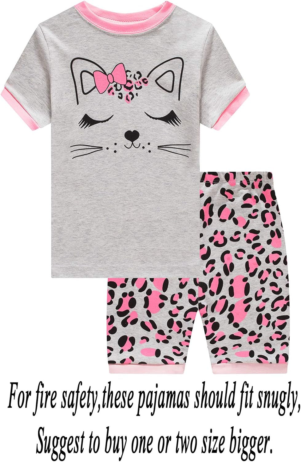 Adorable Little Girls Cotton Summer Pajama Sets - Perfect Toddler PJs for Comfort and Fun!