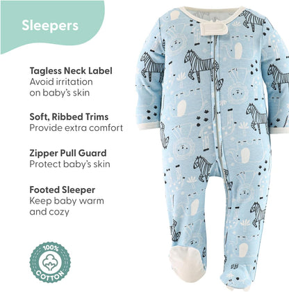 Safari Adventure Unisex Baby Layette Gift Set - 30-Piece Clothing Collection for Newborns to 9 Months