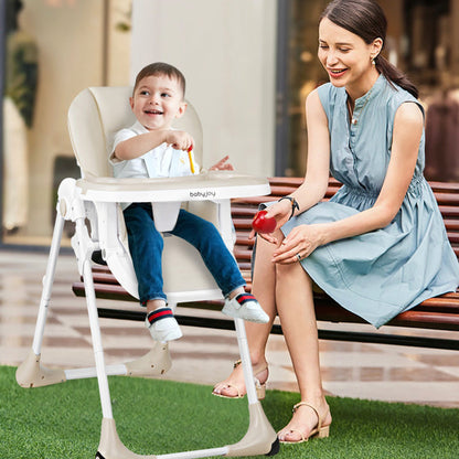 Versatile Baby Convertible High Chair with Easy-Glide Wheels