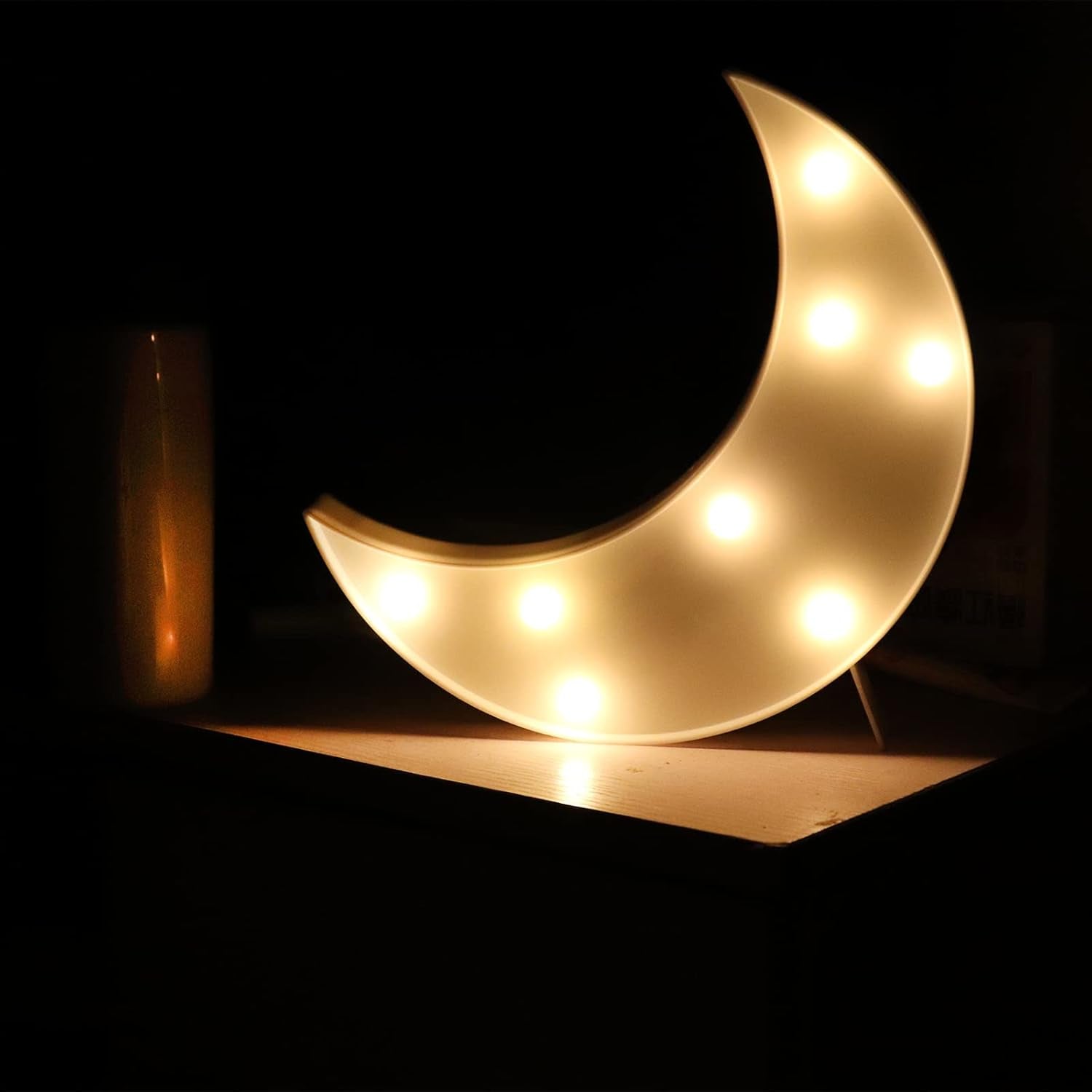 Enchanting 3-Piece 3D Crescent Moon and Cloud LED Star Lamp Set - Perfect Decorative Night Lights for All Ages, Ideal for Birthdays and Christmas Gifts