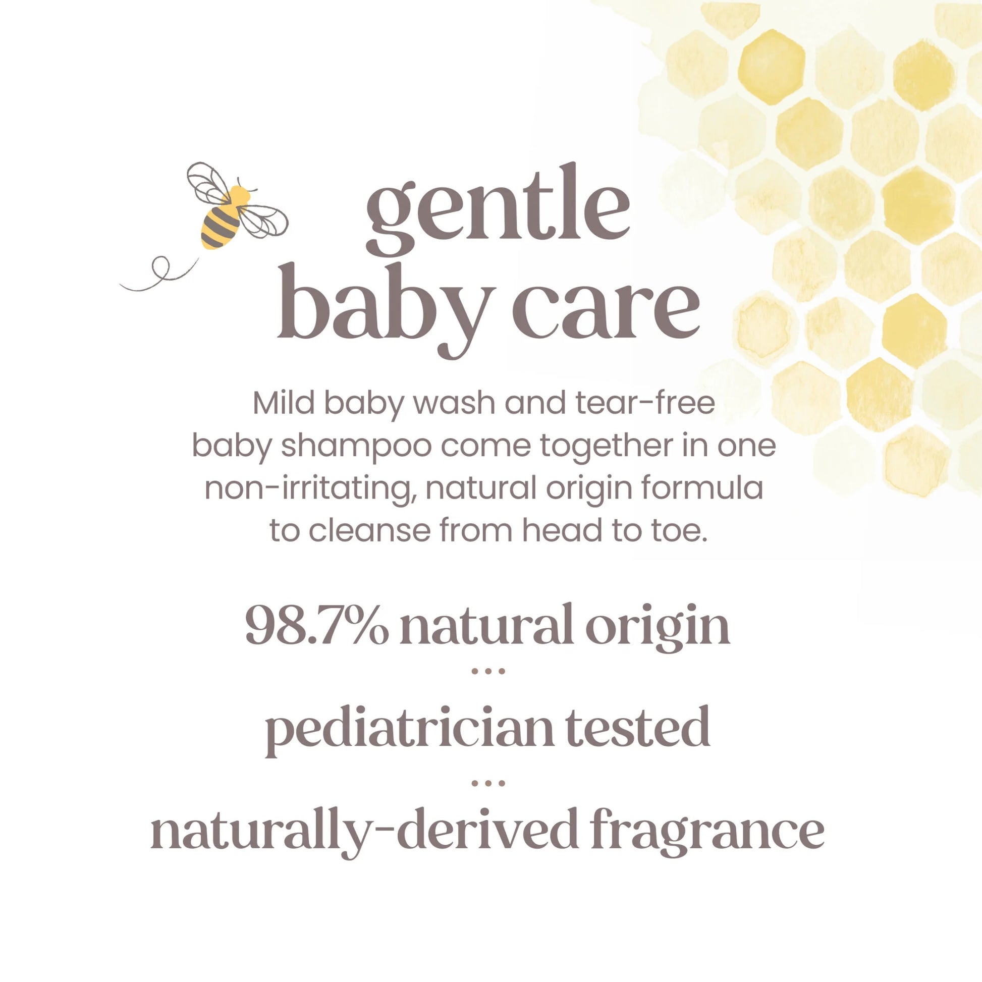 Gentle Foaming Baby Shampoo & Wash - Fragrance-Free, Tear-Free Formula, 8.4 oz