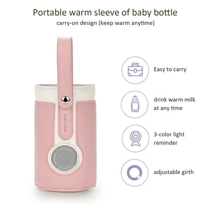 Smart & Stylish Portable Bottle Warmer - Rapid Heating, 3 Temperature Settings, Perfect for On-the-Go Moms!