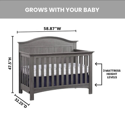 Sheridan 4-in-1 Convertible Crib: Transform Your Nursery with Style and Versatility