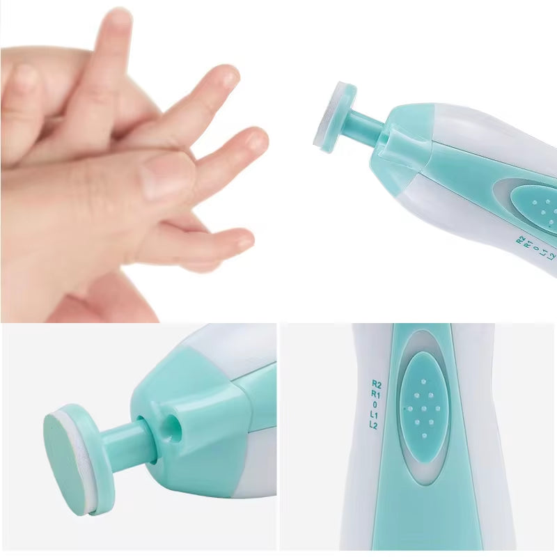 Gentle Baby Electric Nail Trimmer & Polisher - Safe Multifunctional Manicure Set for Infants