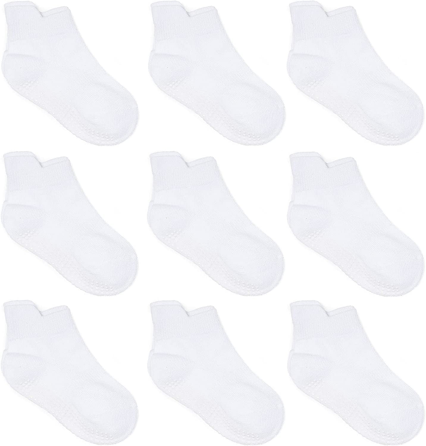 Cozy Non-Slip Ankle Socks for Infants and Toddlers with Non-Skid Soles