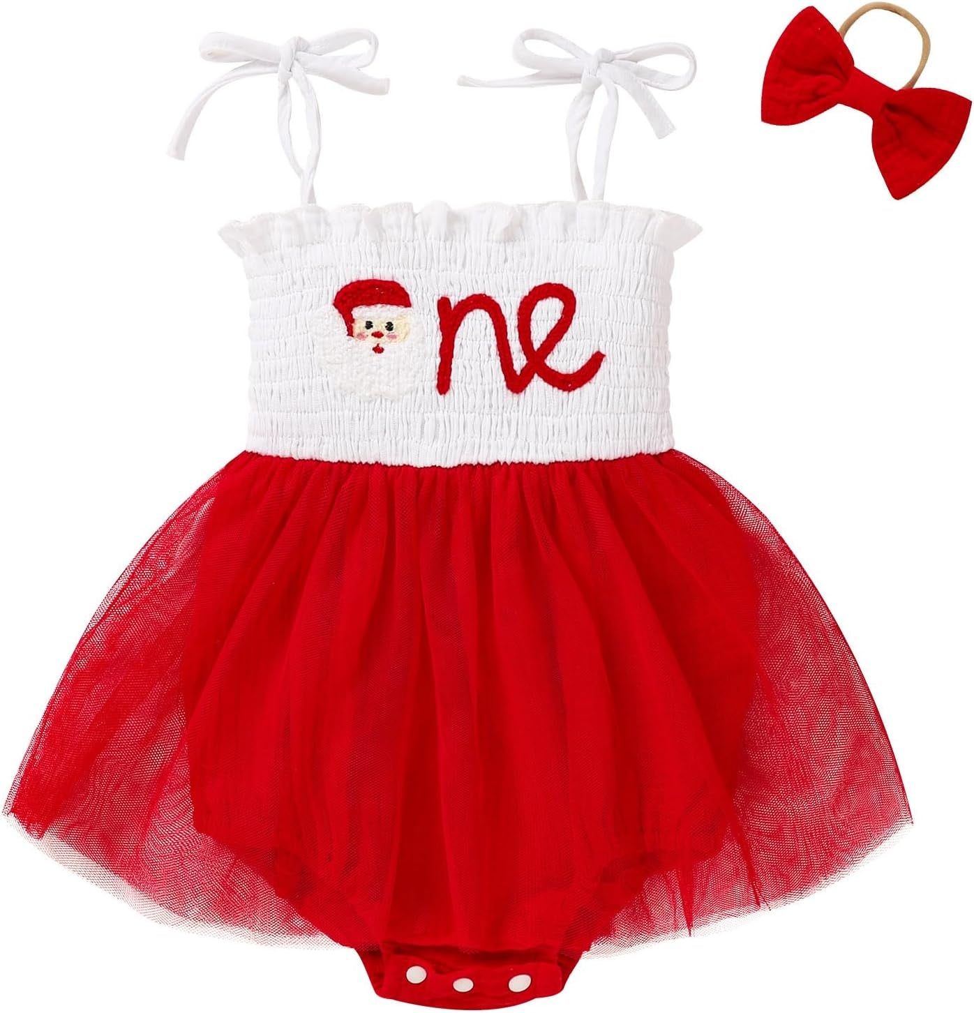 Adorable Baby Girl's 1st Birthday Tulle Romper - Sleeveless Bodysuit for Cake Smash Celebrations