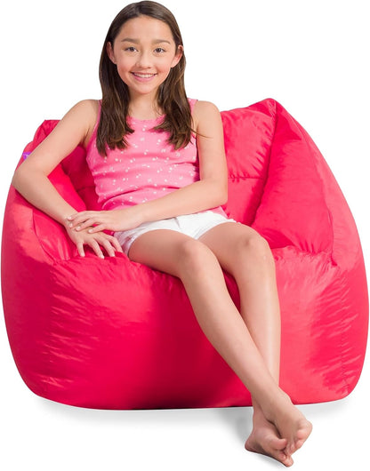 Coronado Kids' Large Red Bean Bag Chair - Ultimate Comfort for Gaming and Playrooms!