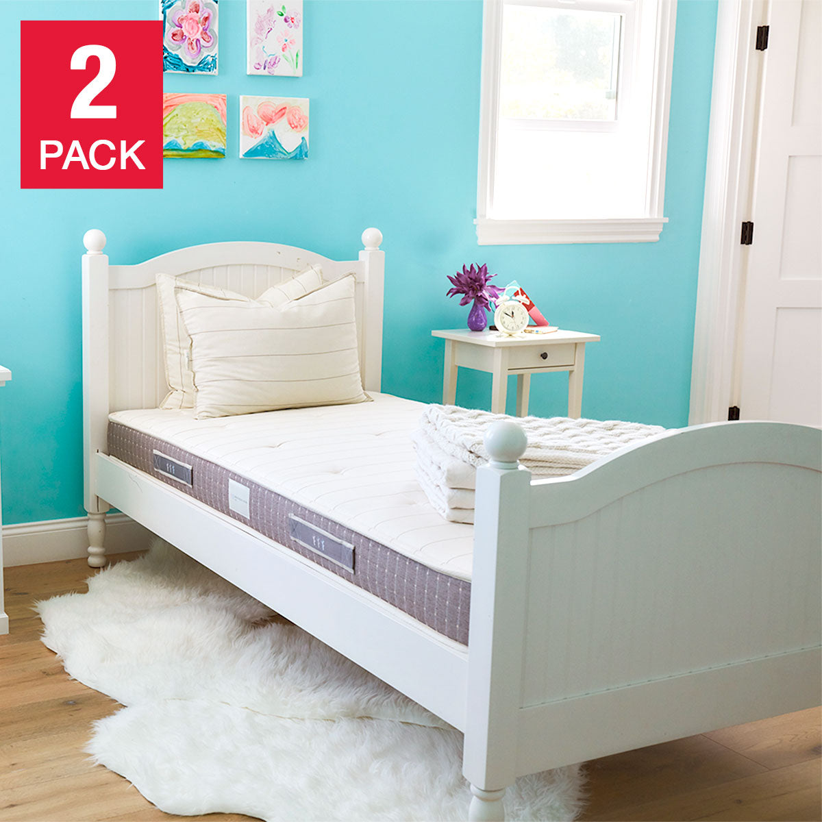 Juniper Twin Kids Mattress 2-Pack - Comfort and Support for Growing Sleepers