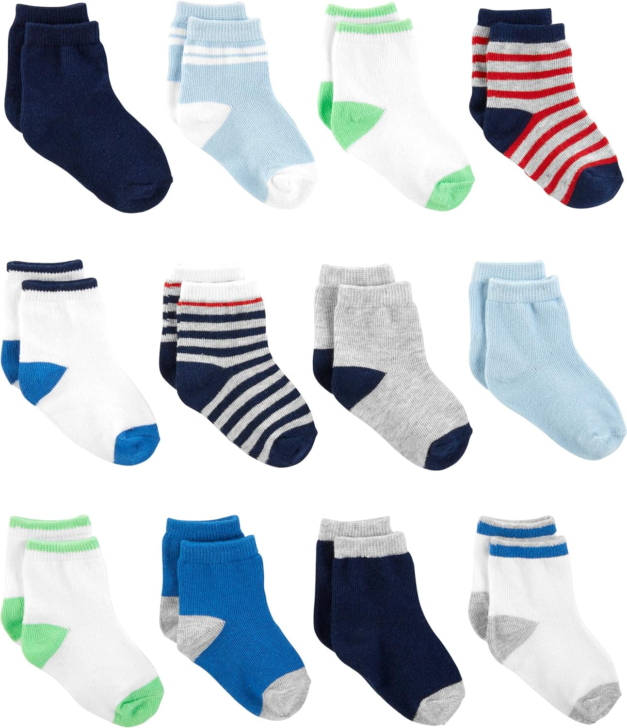 12-Pack Baby Boys' Socks