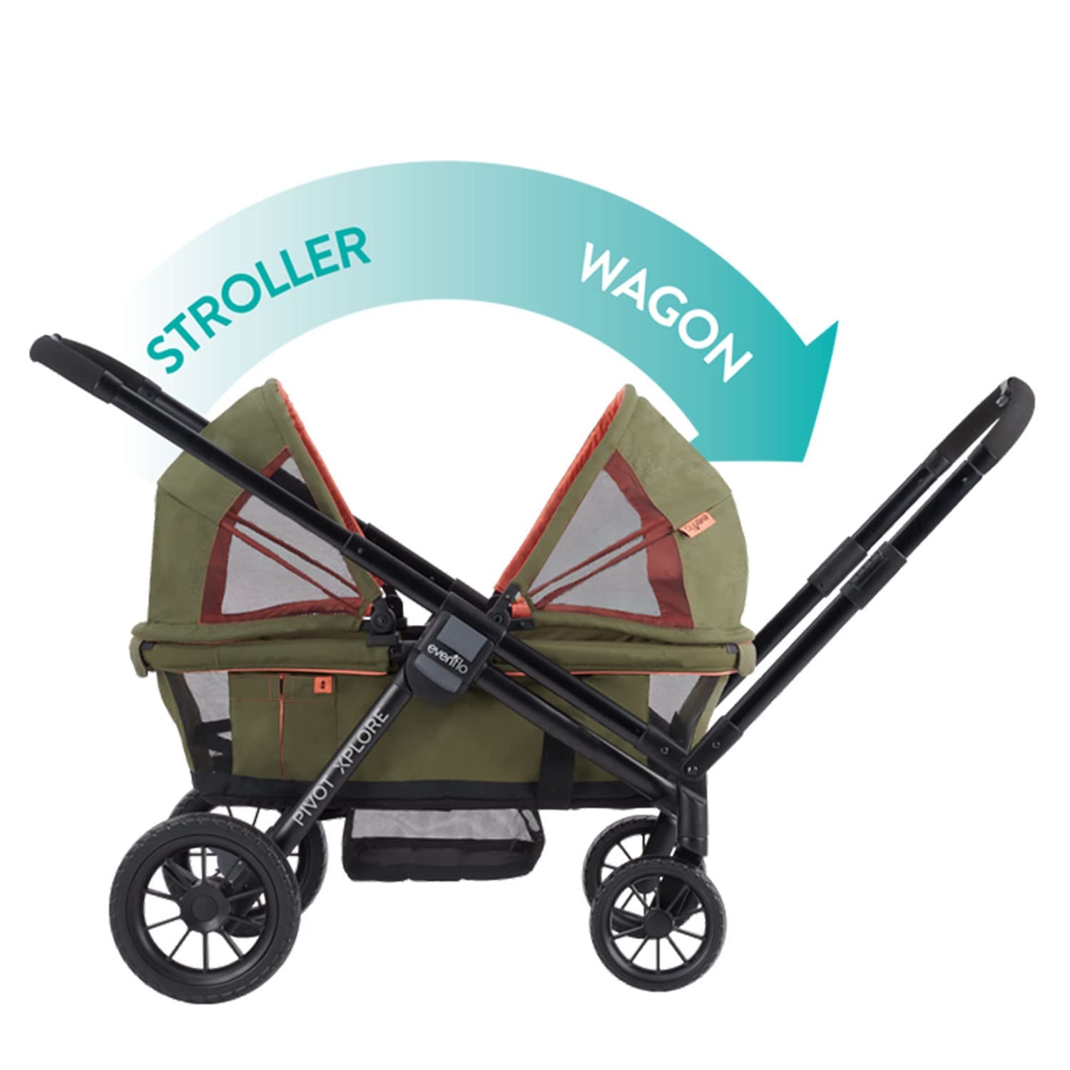 Pivot Xplore All-Terrain Stroller Wagon - Adventure-Ready in Ranger Green