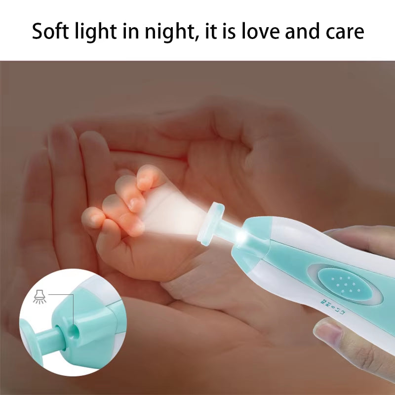 Gentle Baby Electric Nail Trimmer & Polisher - Safe Multifunctional Manicure Set for Infants