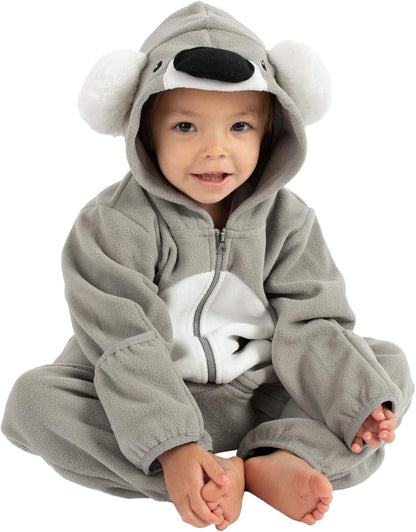 Cozy Fleece Baby Bunting Bodysuit – Adorable Hooded One-Piece Romper for Infants and Toddlers