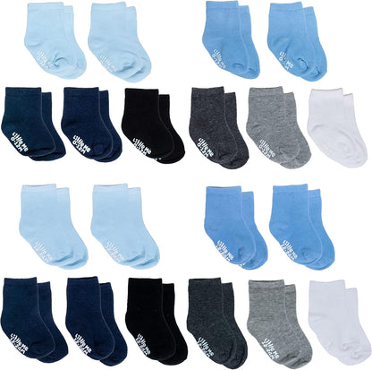 Cozy 20-Pack Unisex Infant & Toddler Socks - Perfect for Newborns to 24 Months!