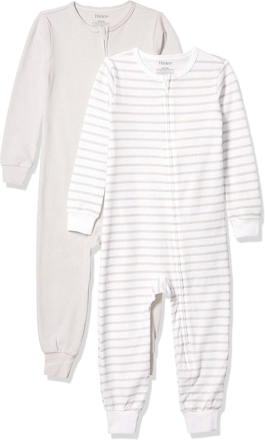 Ultimate Baby Boys' Zippin Sleep & Play Suits - 2 Pack