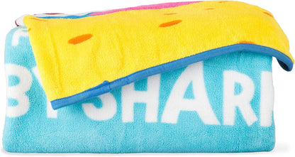 Baby Shark Super Soft Micro Raschel Throw Blanket for Kids - 46" x 60