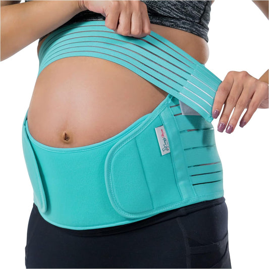 Belly Bands for Pregnant Women, Pregnancy Belly Support Band, Belly Band for Back Support. Pregnancy Must Haves, Belly Support for Pregnancy. Dark Mint Color/Size XL