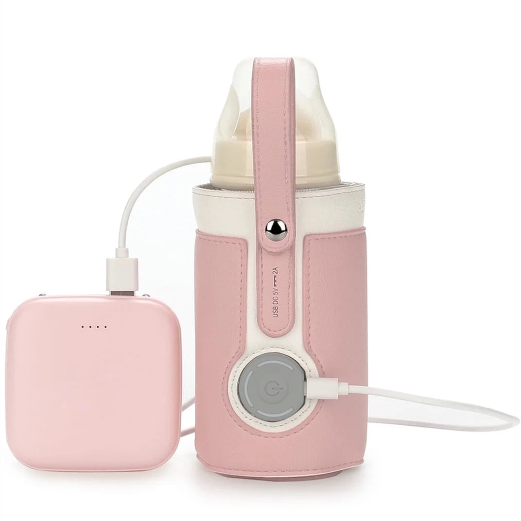 Smart & Stylish Portable Bottle Warmer - Rapid Heating, 3 Temperature Settings, Perfect for On-the-Go Moms!