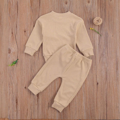 Adorable Rainbow Cotton Outfit for Newborn Baby Girls - Cute Toddler Playwear Set