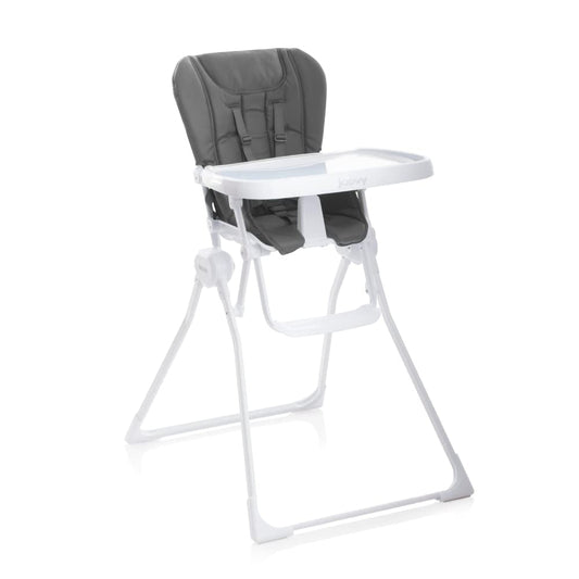 Nook High Chair - Adjustable Swing Open Tray, Removable Dishwasher-Safe Insert, Folds Flat for Easy Storage (Charcoal)