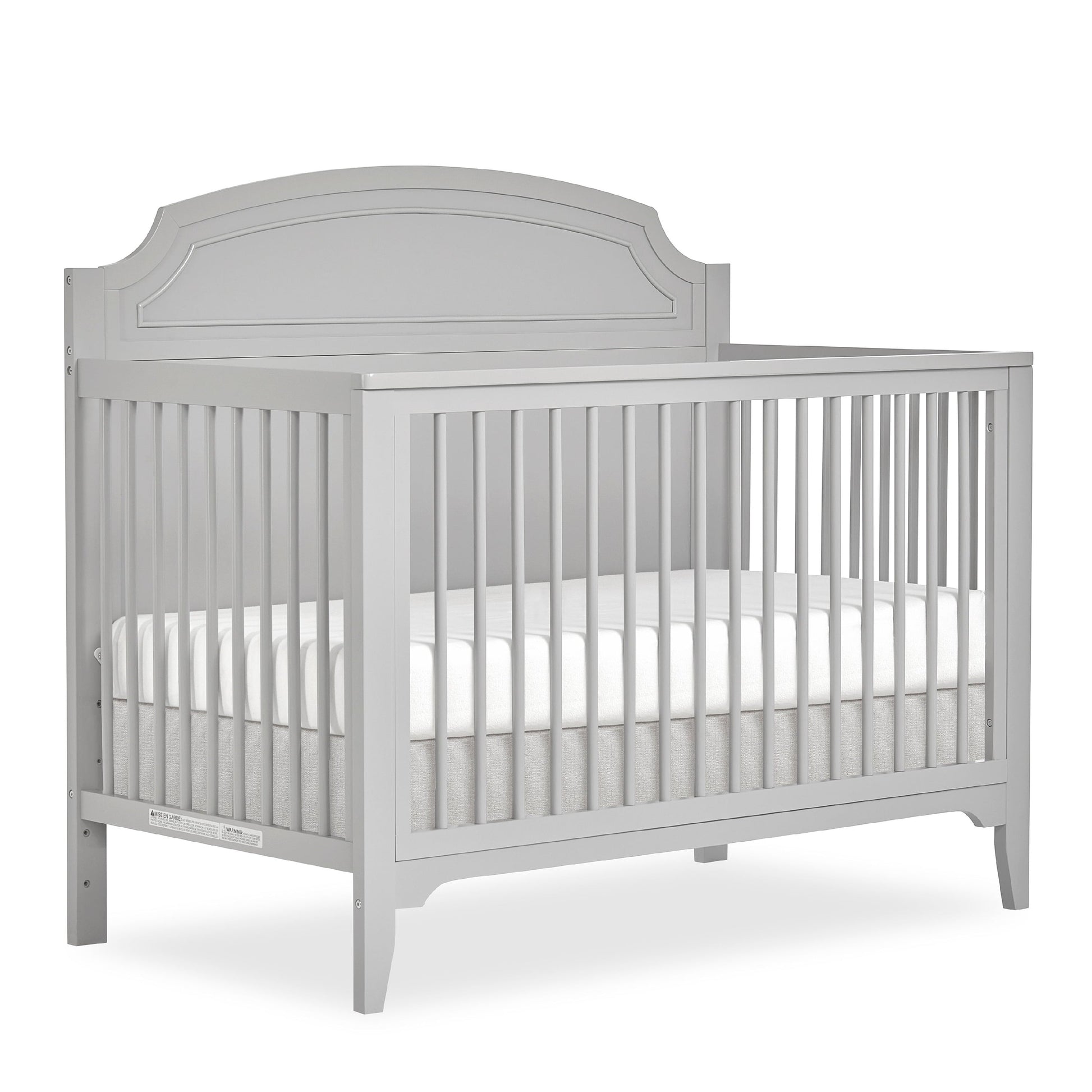 Milton 5-in-1 Convertible Crib - Eco-Friendly New Zealand Pinewood in Stylish Pebble Gray