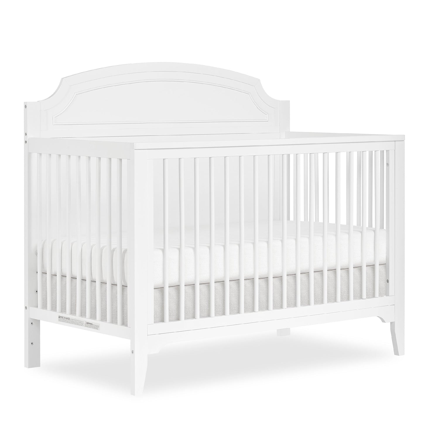 Milton 5-in-1 Convertible Crib - Eco-Friendly New Zealand Pinewood in Stylish Pebble Gray