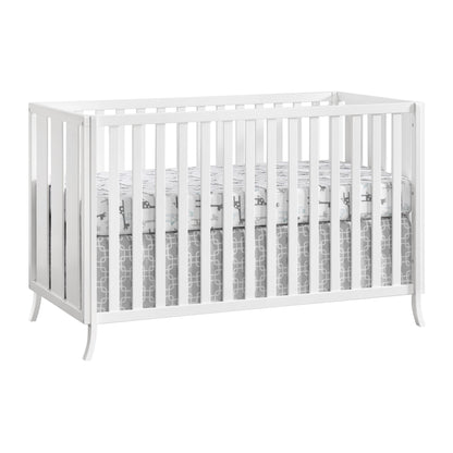 Arlie 4-in-1 Convertible Island Crib - Elegant White Design for Growing Families