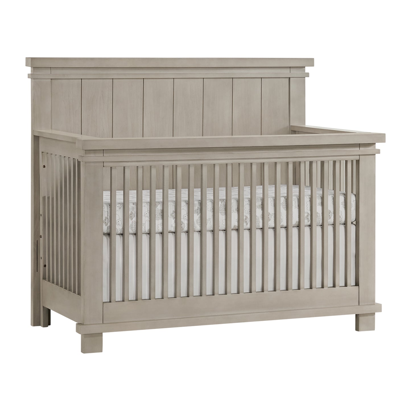 Hampton 4-in-1 Convertible Crib - Stylish Stone Wash Finish, Greenguard Gold Certified for Safe Sleep