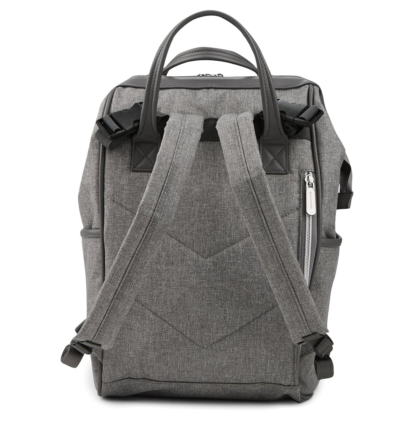 Stylish Bananafish Light Gray Midi Backpack - Perfect for Everyday Use!