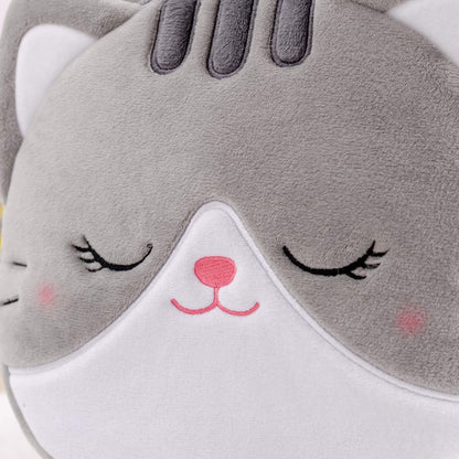 Adorable Gray Cat Plush Backpack for Toddlers - Perfect 11-Inch Kitty Backpack for Girls