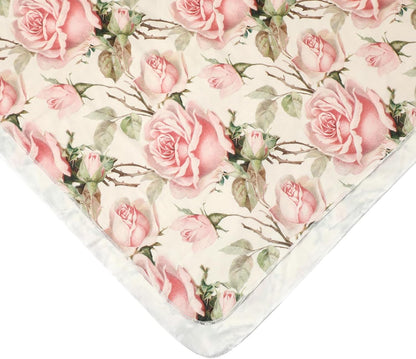 Floral Newborn Receiving Blanket and Headband Set - Perfect for Your Little One!