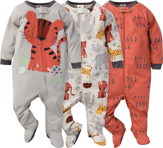 Cozy Comfort: Baby Boys' 3-Pack Sleep & Play Set