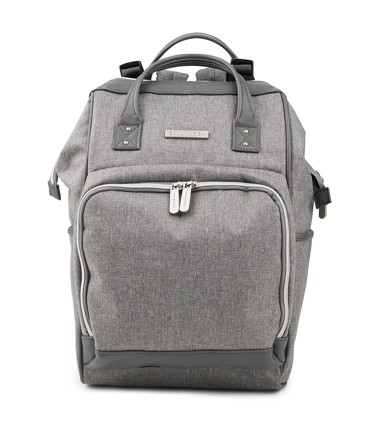 Stylish Bananafish Light Gray Midi Backpack - Perfect for Everyday Use!