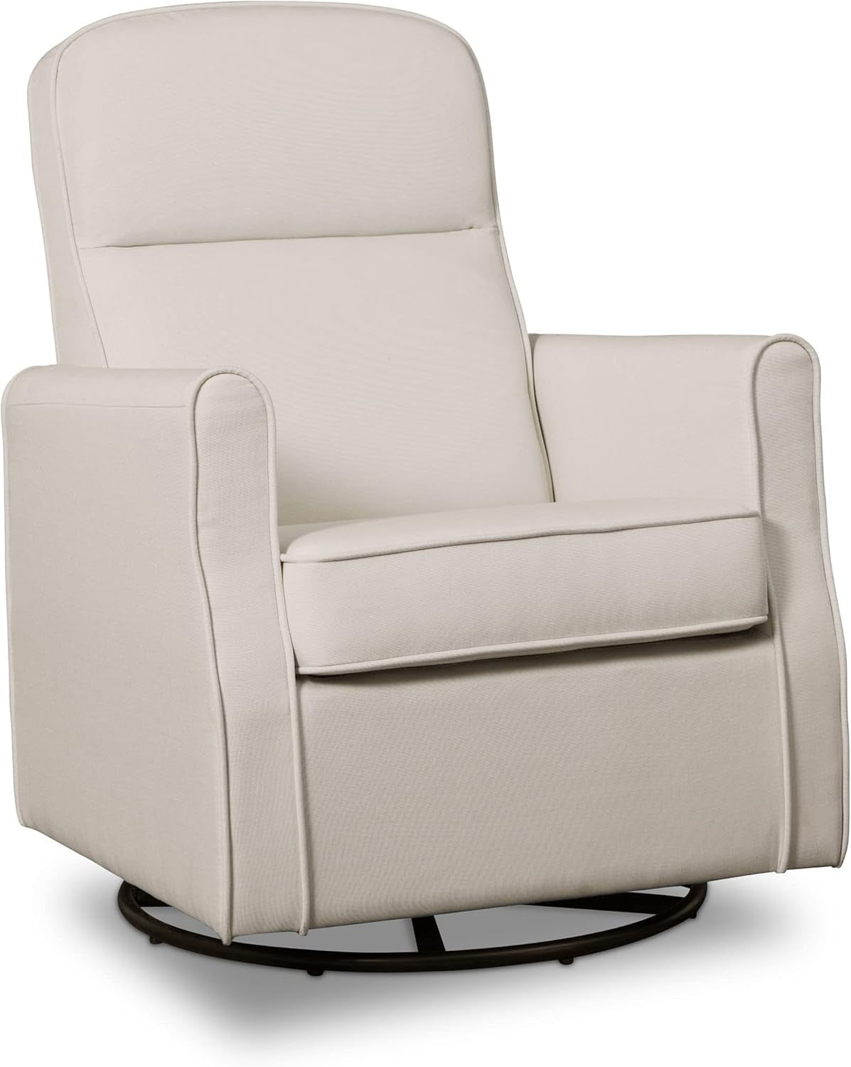 Blair Charcoal Slim Nursery Glider & Swivel Rocker Chair - Stylish Comfort for Your Baby's Room