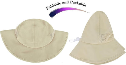 Ultimate Sun Protection for Kids: 50+ UPF Wide Brim Bucket Hat for Babies and Toddlers