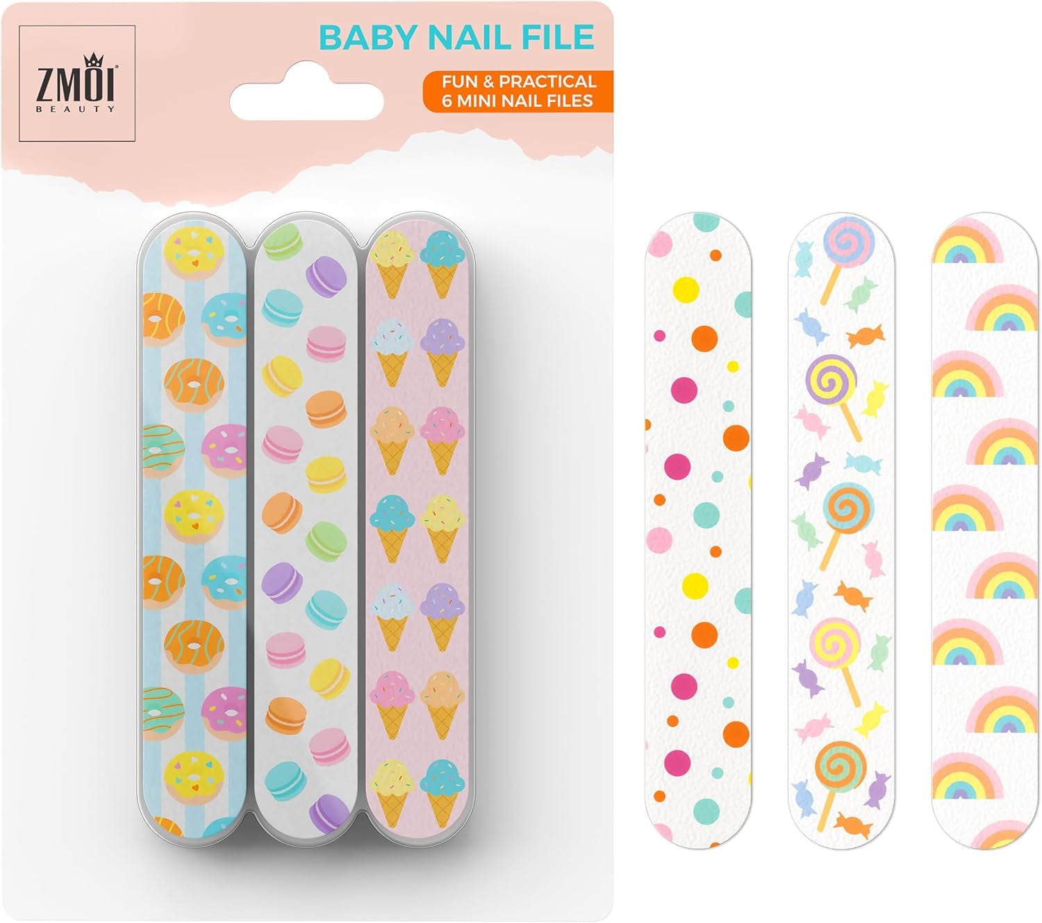 Gentle Baby Nail File - Colorful Mini Emery Boards for Safe Grooming of Infants and Toddlers