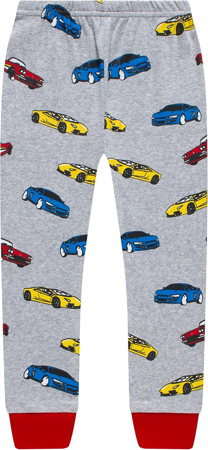 Race Car Pajamas for Boys & Girls - Cool Cotton Christmas Sleepwear Size 7