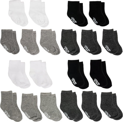 Cozy 20-Pack Unisex Infant & Toddler Socks - Perfect for Newborns to 24 Months!