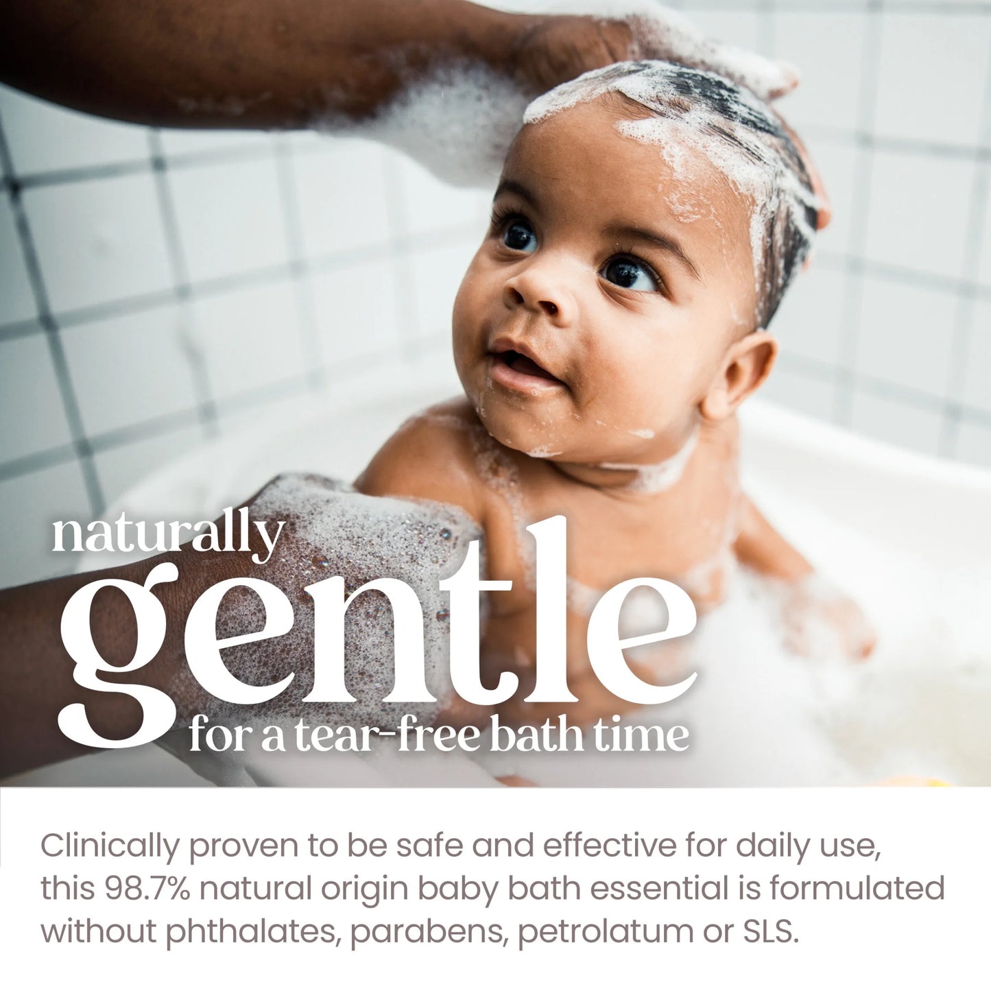 Gentle Foaming Baby Shampoo & Wash - Fragrance-Free, Tear-Free Formula, 8.4 oz