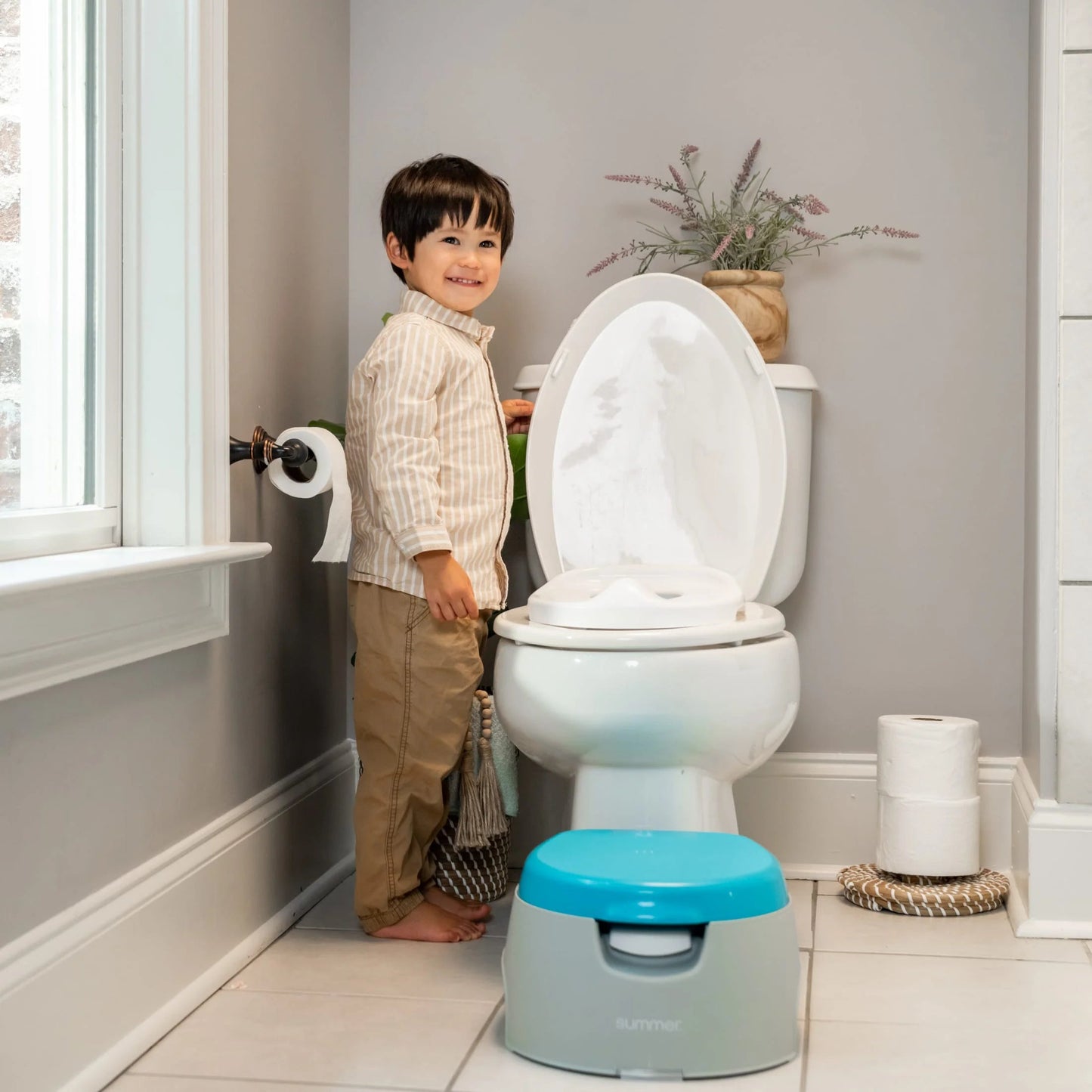 Summer 3-in-1 Potty Training Solution: Toilet, Seat Topper & Step Stool for On-the-Go Toddlers