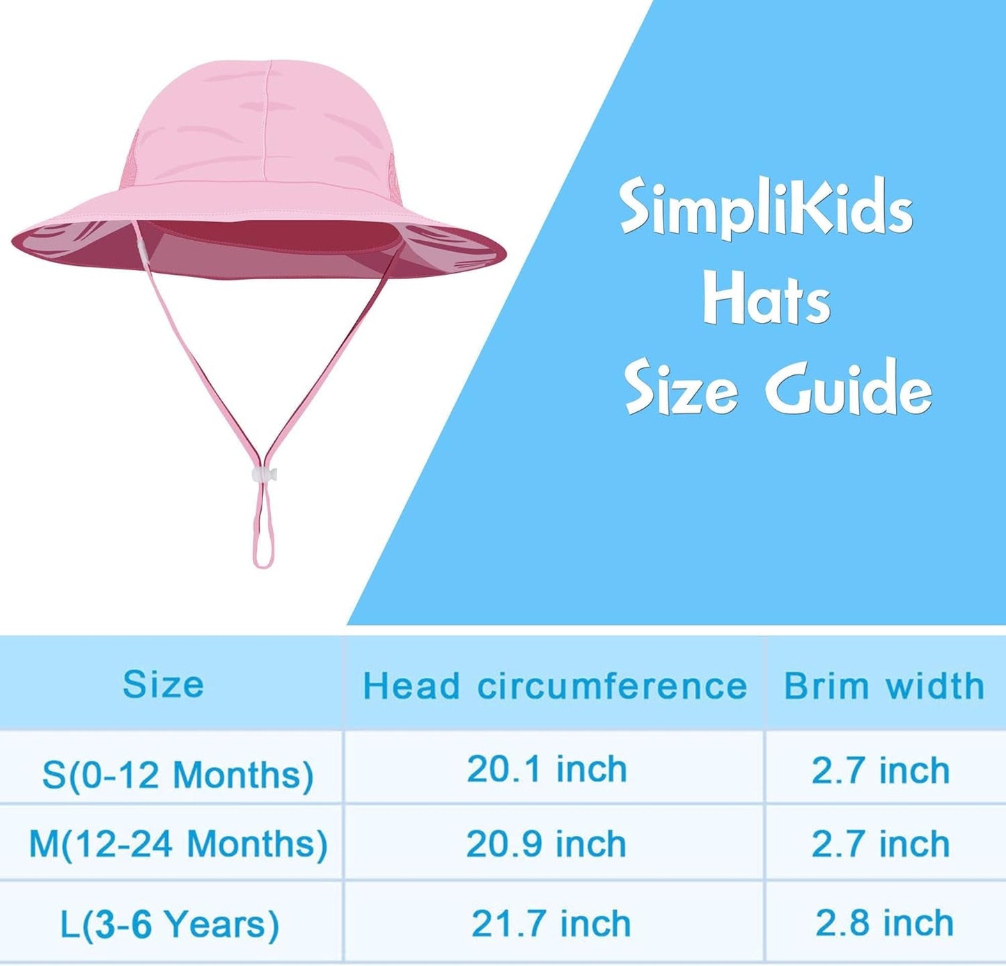 Ultimate Sun Hat for Babies & Toddlers - 50+ UPF Protection with Wide Brim Bucket Design